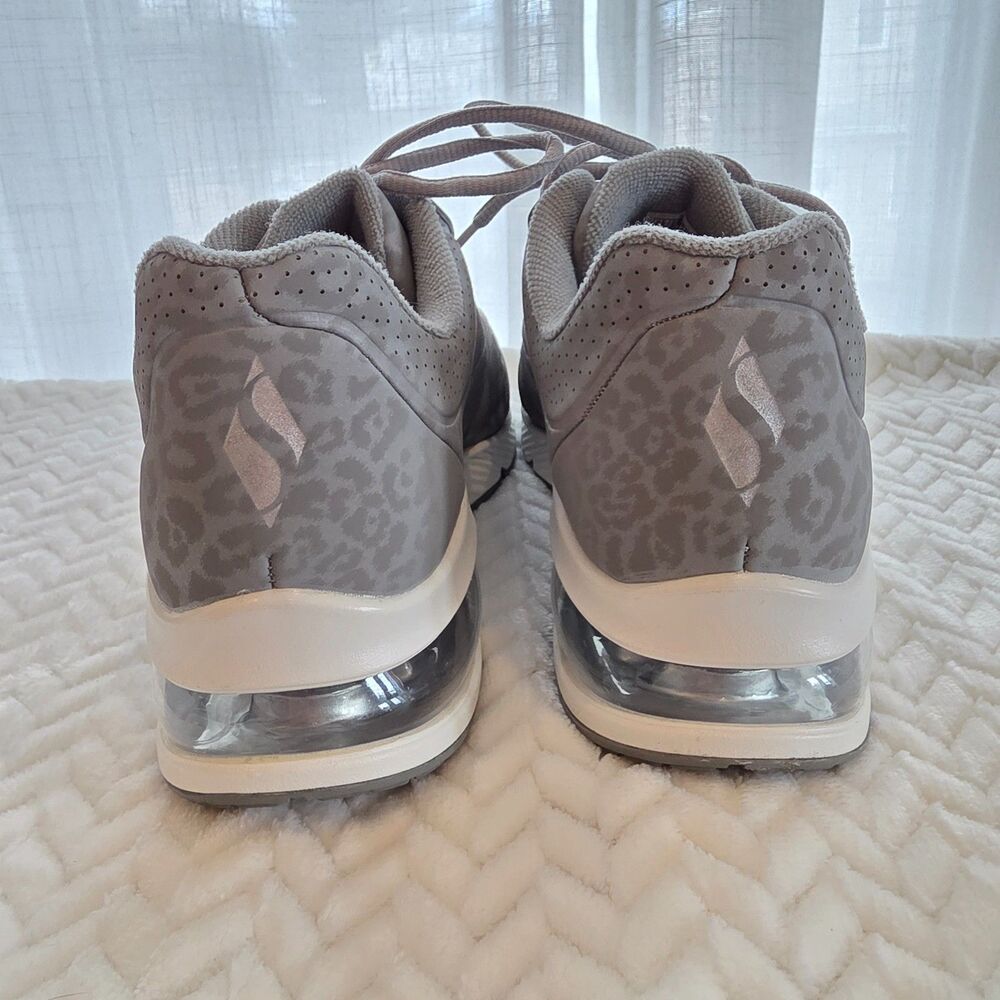 Skechers Uno 2 In Kat Neato Gray Leopard Sneakers, NWOB. Sz 8 - Picture 3 of 6
